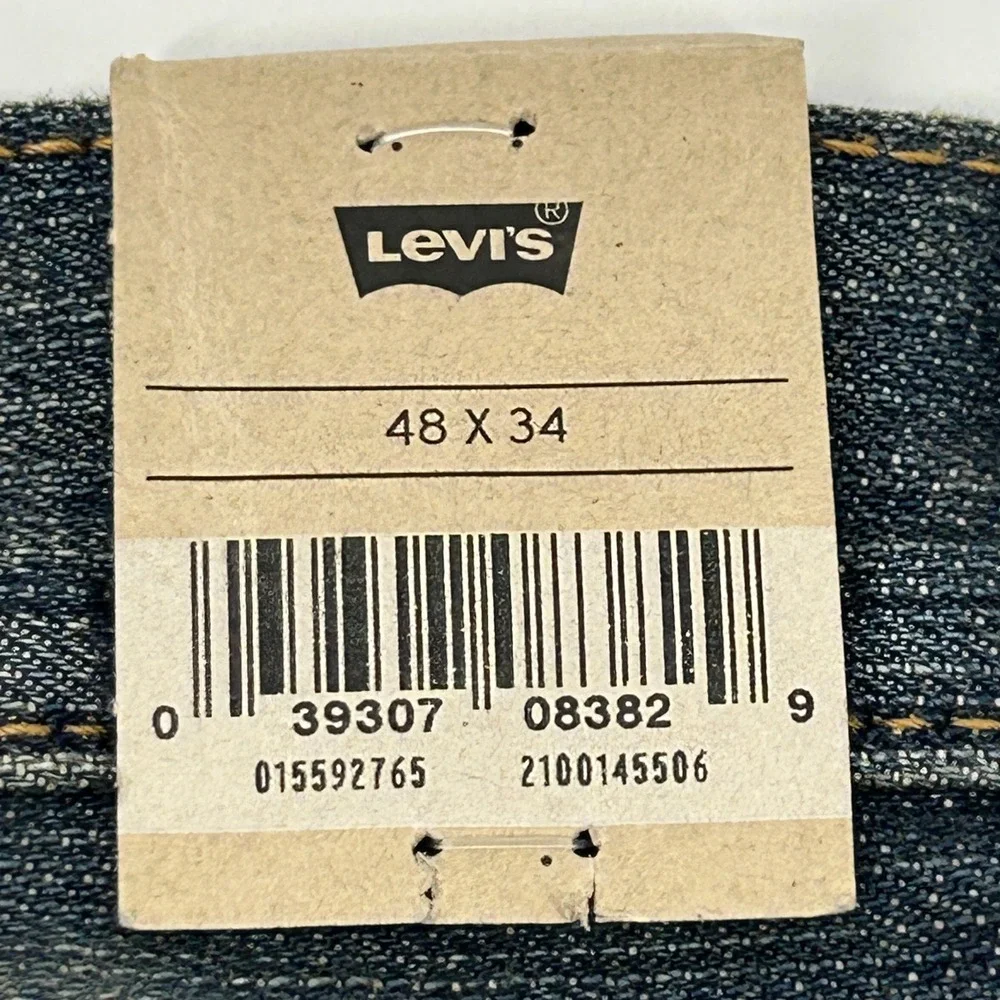 Levi's 559 Relaxed Straight Jeans Mens 48x32 Blue Medium Wash 100% Cotton NEW